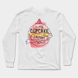 Cupcake Factory sweet design Long Sleeve T-Shirt